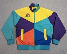 Vintage Disney's All Star Resort Retro 80s Jacket Full Zip Color Block Size M picture