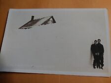 1920s RPPC Michigan Copper Counry Men Huge Snow Real Photo Postcard 126 picture