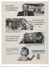 1977 Teamsters A Part Of The American Life Old Vintage Print Advertisement picture