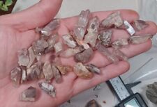 50g lot Lithium Quartz crystal  points and pieces Brazil / not all intact Y13 picture