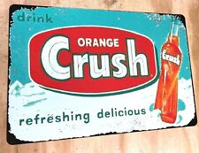 1953 Drink Orange Crush Vintage Retro Metal Sign 12
