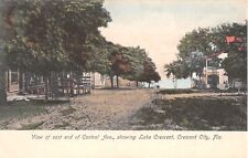 c.1905 Homes East End of Central Ave. & Lake Crescent Crescent City FL post card picture