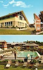 Postcard VT South Burlington Redwood Motel & Coffee Shop Chrome Vintage PC G7403 picture