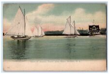 c1910's Start Of Annual Yacht Club Race Buffalo New York NY Antique Postcard picture