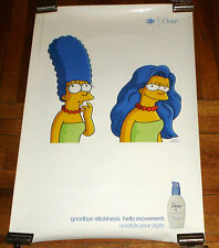 THE SIMPSONS MARGE SIMPSON DOVE SHAMPOO vinyl SUBWAY POSTER ULTRA RARE picture
