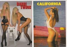 California Girls Postcards Risque  80's Pinup Bikini Beach Set of 4   #80 picture