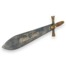 Bowie Train Knife W/ Etched Blade Transcontinental Railroad 1869 Antique Finish picture