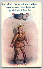 Postcard WW1 Humor - Bamforth - D Tempest - Chicken w Egg picture