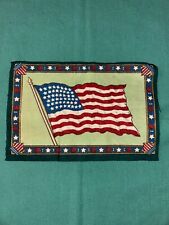 Antique 1900’s United States Flag Tobacco Felt 8” x 5.25” picture
