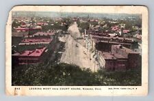 Newark OH-Ohio, Looking West Business Area, c1905 Antique Vintage Postcard picture