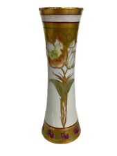 Antique PICKARD  Vase Hand Painted Tulips Artist Signed  1910 Very Rare 24k Gold picture