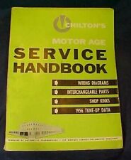 Vintage Chilton's Motor Age Service Handbook 1956 Wiring Diagram Interchangeable picture