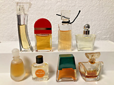 Lovely Lot of 8 Collectible Vintage Mini Perfume Bottles with Contents picture