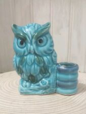 Vintage Norleans Pottery Owl Toothpick Holder Japan Mid Century Modern picture