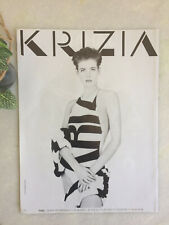 1988 Krizia Fashion Vintage Press Collection Paper Decor picture