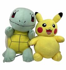 Build A Bear Pokemon Pikachu Squirtle Stuff Animal Toy Plush Both 14” picture