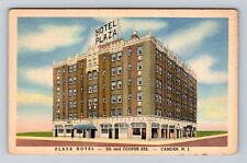 Camden NJ-New Jersey, Plaza Hotel, Advertisement, Antique, Vintage Postcard picture