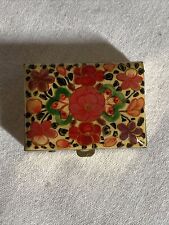 Vintage Hand Painted Trinket/ Pill Box picture