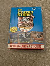 Topps 1991 Desert Storm Trading Cards + Stickers - Complete Box - 36 Packs New picture