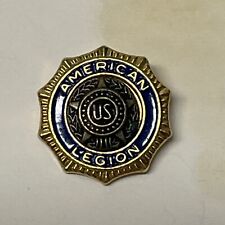 Vintage US American Legion Gold Tone Pin Made in the USA Vtg Collector Piece picture