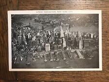 Aerial Air View of Lower Manhattan New York City New York Postcard picture