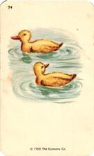 1968 Kindergarten Flash Card Ducklings #74 Economy Co. Smash Book Scrapbook picture