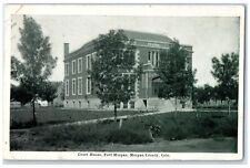 1909 Exterior Court House Building Fort Morgan Morgan County Colorado Postcard picture