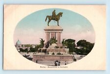 Giuseppe Garibaldi 1895 Monumento a Garibaldi Roma Rome Italy Vtg Postcard B8 picture