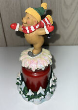 Avon Brand ‘Chilly Critters’ Unused Cinnamon Scented Bear Christmas Candle picture