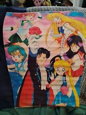Vintage Sailor Moon Wall Scroll Tapestry 90s 42x30 Anime Rare picture