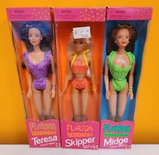 Set of 3 Mattel Florida Vacation Dolls ~ Midge, Teresa & Skipper Vintage NRFB picture