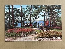 Postcard Interlochen MI Michigan National Music Camp Violin Lake View Vintage PC picture