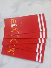 VINTAGE NEW OLD STOCK 5 PIECE LOT OF MCDONALD'S BOOKLETS GIFT CERTIFICATES $1.00 picture