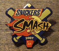 Snickers Smash Arkansas Baseball Softball Fastpitch 2007 Hat Pin Lapel picture