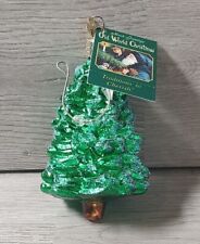 Vintage Old World Christmas Evergreen Fir Christmas Tree Ornament w/ Tag picture
