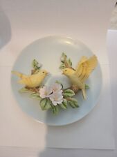 Vtg Jonathan Byron 3D Canary Grouping 1988 Collectors Plate Arnart Imports 8.5