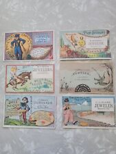 6, VICTORIAN JEWELER’S TRADE CARDS BOSS WATCH CASES, various jewelers and states picture