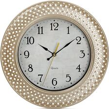12 Inch Round Wall Clock Silent & Non-Ticking Wall Clock Battery Operated Home picture