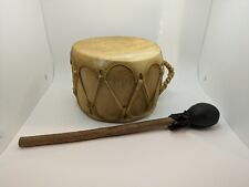 Vintage Rawhide Log Drum 7” x 4” & Beater picture