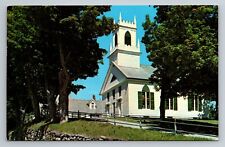Weston Vermont 1960s Postcard Weston Community Church  picture