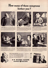 A11 GE Mazda Lighting Lamps Eliminate Tired Eye Strain 1942 Advertising Print Ad picture
