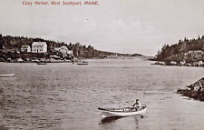 VIntage Postcard-Cozy Harbor, West Southport, ME picture