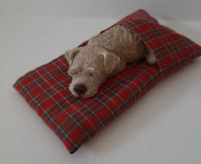 Sandicast Sleeping Tan Terrier Dog Lil Snoozer Figurine by Sandra Brue Signed picture