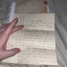 Antique 1912 Correspondence in Imperial Hotel Envelope - Stockton California CA picture