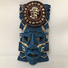 Mayan Calendar Mask Warrior Artisan Artwork Chichén Itza Yucatan Wall Art Jaguar picture
