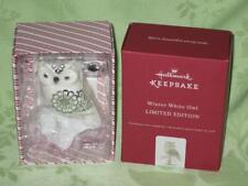 Hallmark 2017 WINTER WHITE OWL Limited Edition porcelain  picture