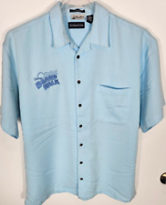 Disney Parks Disney's Board Walk Men's Large Blue Shirt SS Collared Button-Up picture