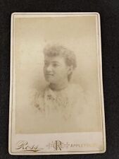 Antique Late 1800’s Early 1900’d Cabinet Card Photo Appleton Wisconsin Ross picture