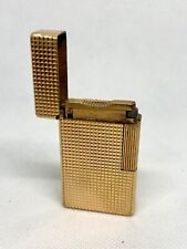 Vintage S. T. ST Dupont Ligne 1 Gold Plated Diamond Head Lighter *NEEDS REPAIR* picture