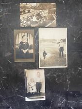 Vintage Lot Of 4 Black & White Photos From 1920s, 30s History Family-Free Ship picture